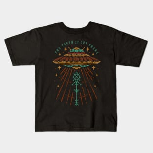 Ufo Sign Vintage Kids T-Shirt